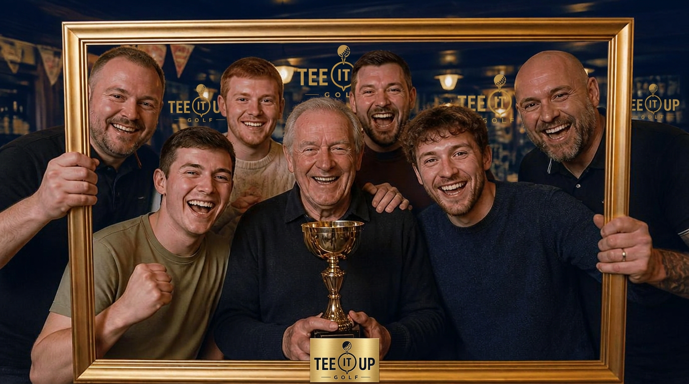 A landlord serving a busy bar during a Tee It Up league night